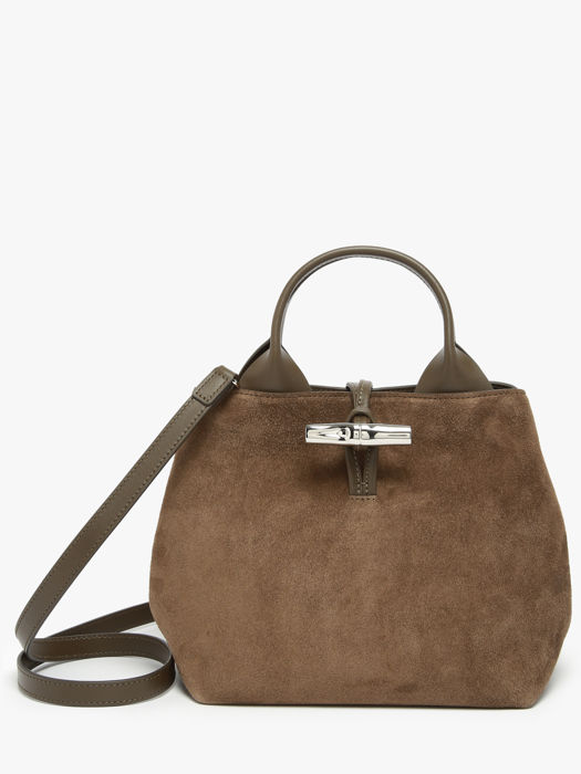 Longchamp Le roseau velvet Groen